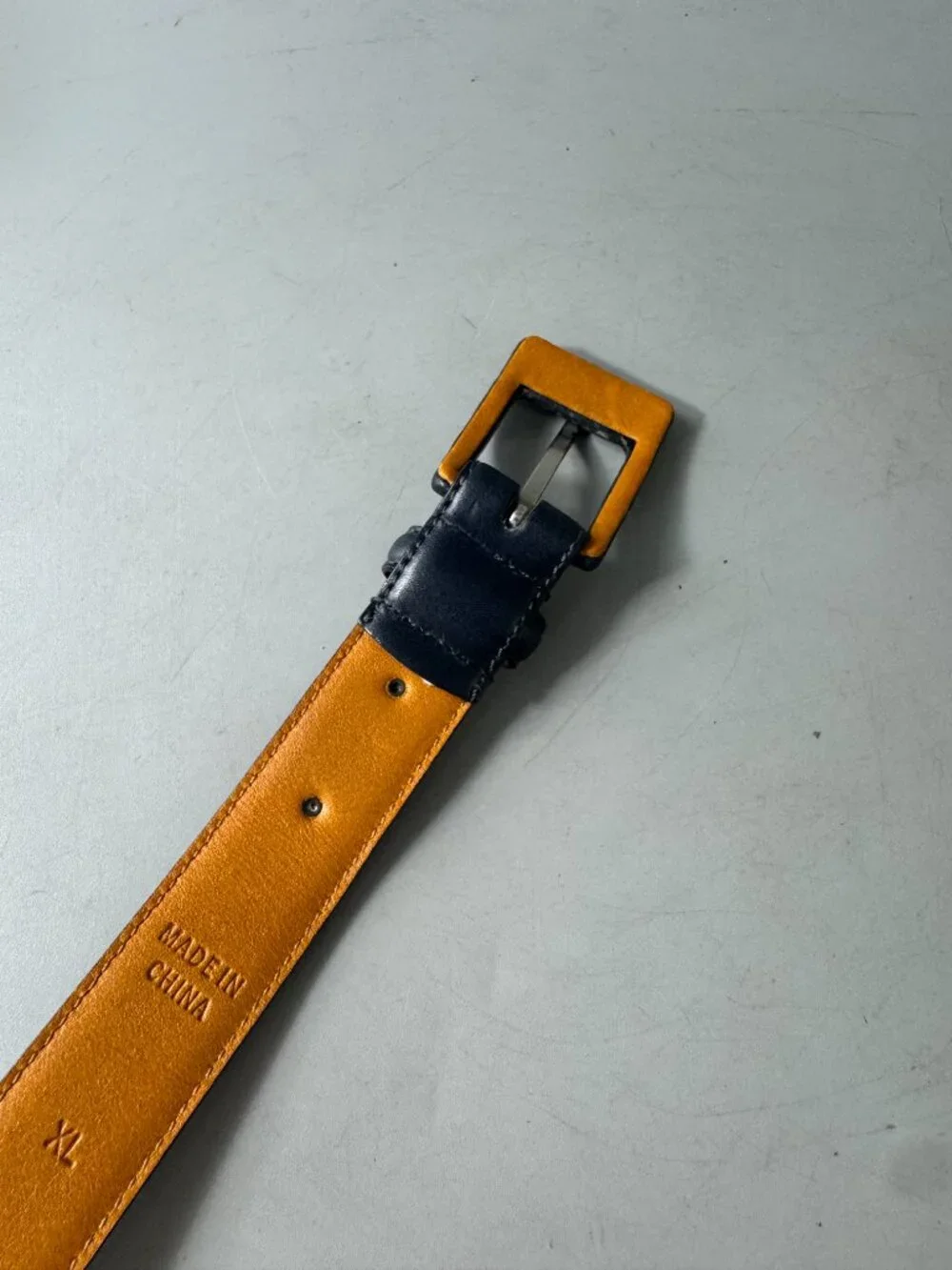 Lauren Ralph Lauren Navy Blue Leather belt, Size XL